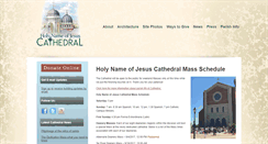 Desktop Screenshot of holynamecathedralnc.org